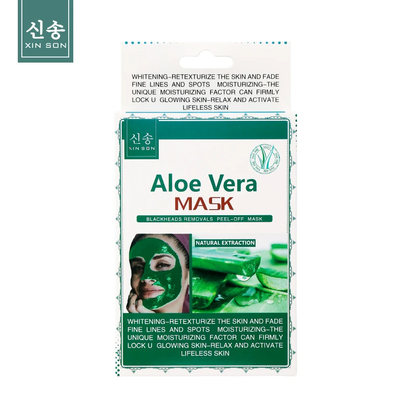 Natural Aloe Vera Gel Face Mask Remove Acne Control Oil Depth Replenishment Moisturizing Wrapped Mask Shrink Pores