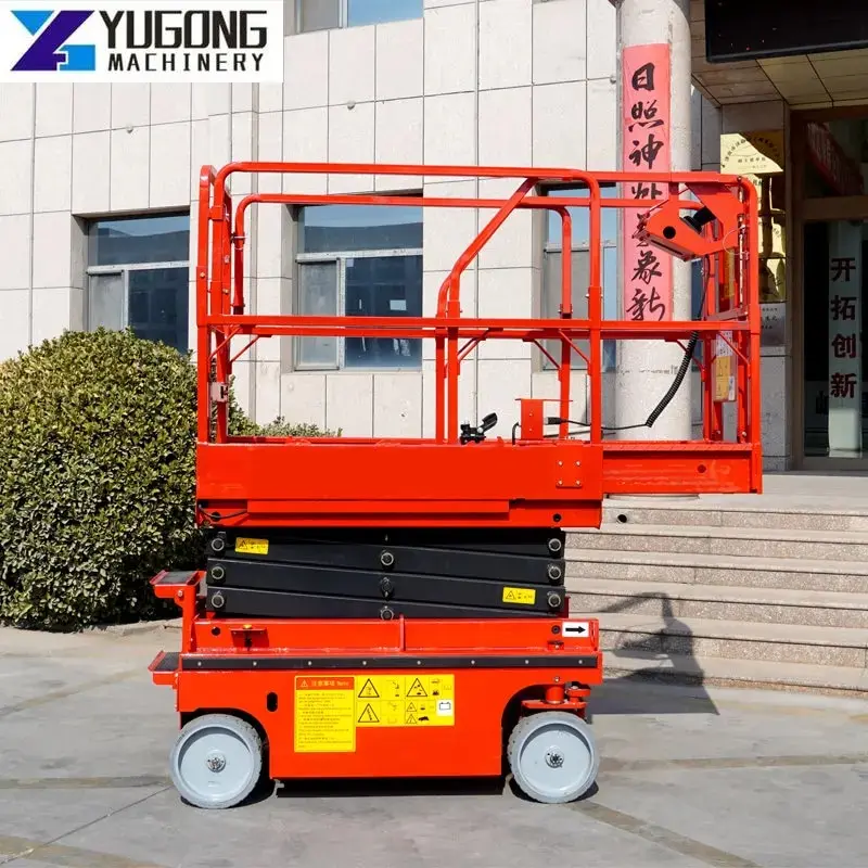  High Quality Portable Hydraulic Mobile Electric Scaffolding Ladder Scissor Lift 6-18 m Mobile Electric Hydraulic Scissor Lift