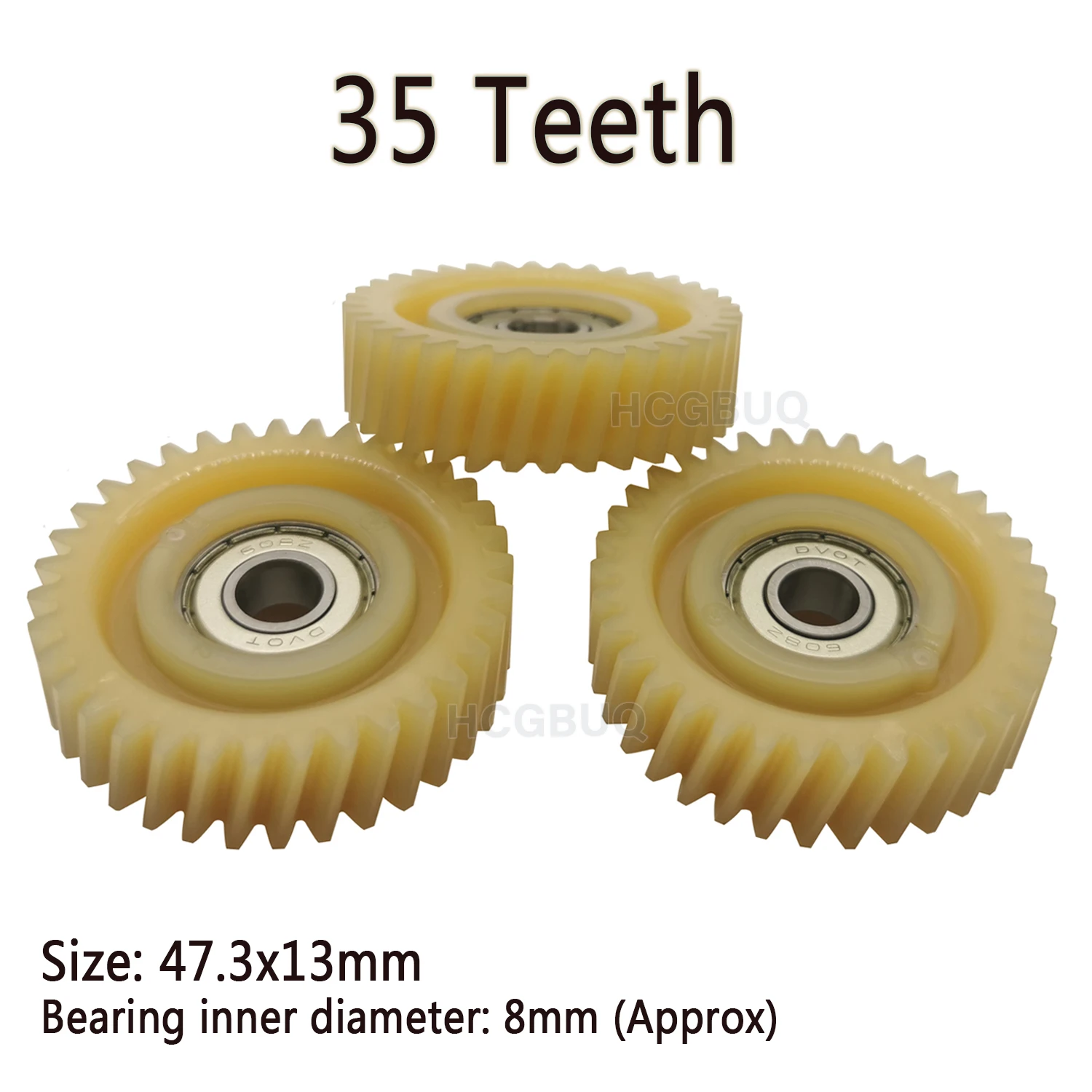 47.3x13mm 斜歯型遊星歯車 35 歯ヘリカルギア 8mm ベアリング付き電動自転車ナイロンギア電動自転車ハブモーター部品用
