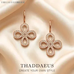 Knot Ear Drop Earrings Summer Brand New Europe Style Good Love Jewelry For Women Gift In 925 Sterling Silver