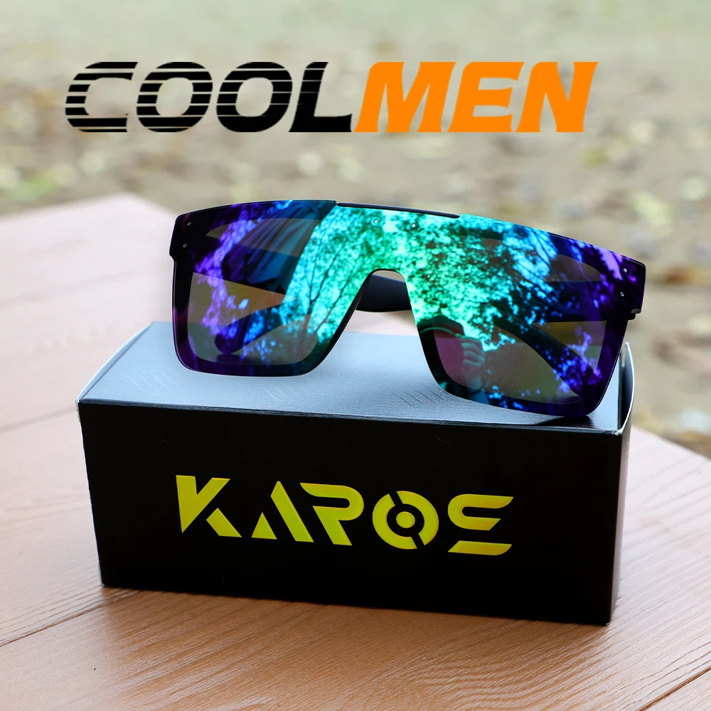 

COOLMEN Fishing Sunglasses Rimless Men and women Square Oversize Windproof Shades with UV Protection for Outdoor Cycling Hiking
