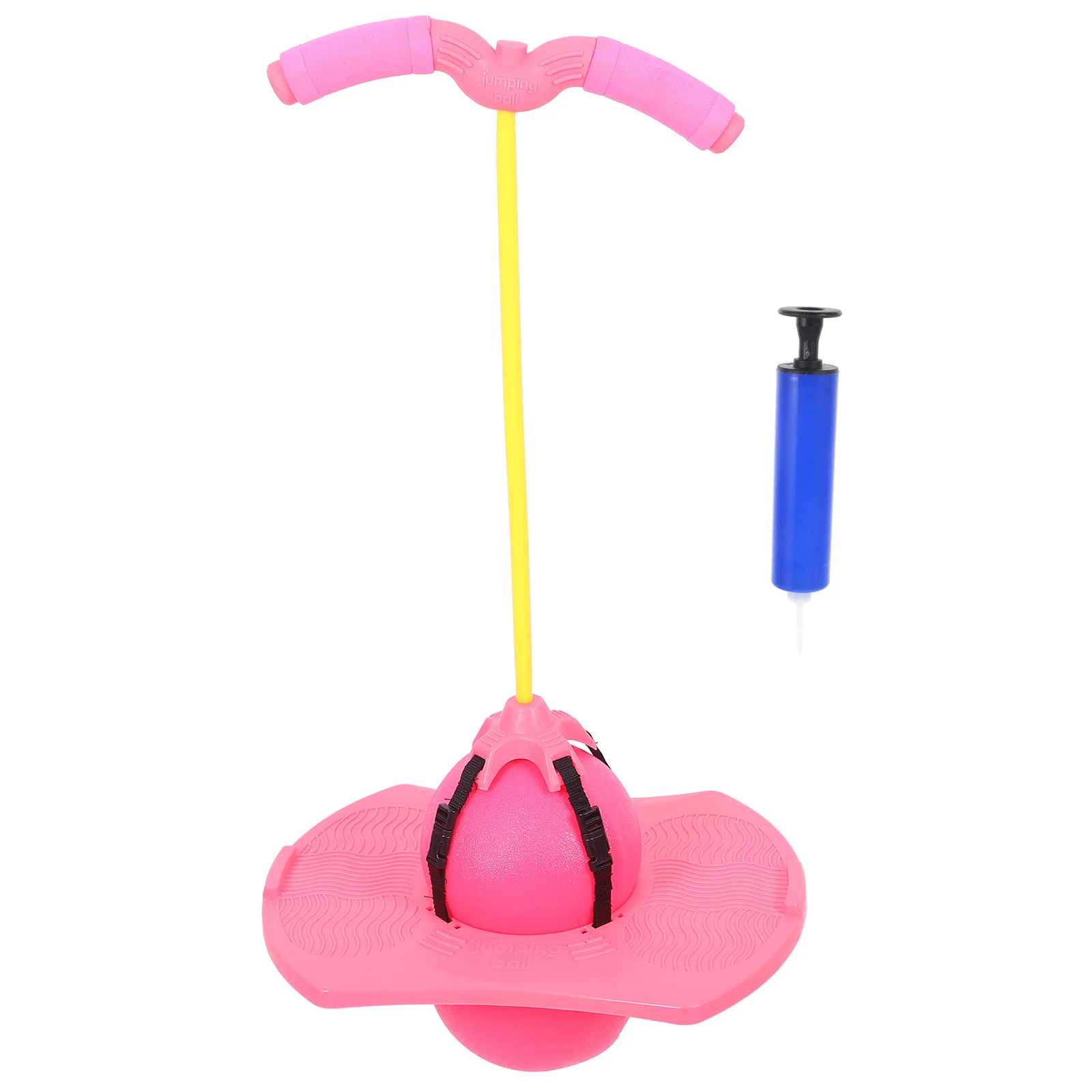 

1Set Jumping Ball Handle Rope Outdoor Kids Sports Exercise Set Smooth Edges Safe Fun Gift Sports Accessory Pump Included