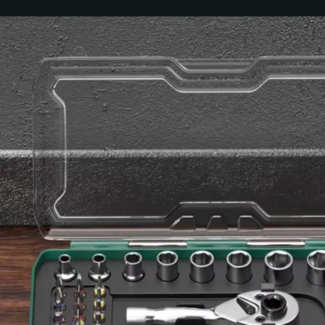 For torx Star for cross Bit Socket Set 39PCS with Sturdy Transparent Case Storage for Organized Mechanical Repairs