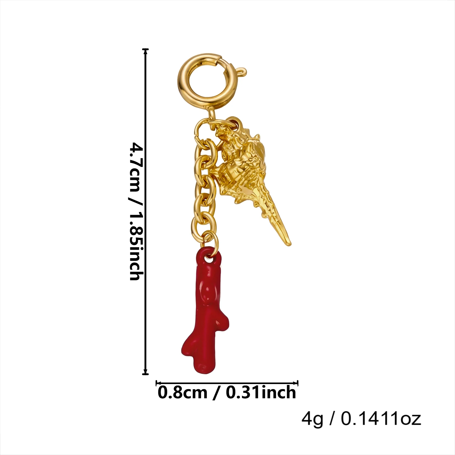 Edelstahl Muschel Seestern Bikini-Verschluss für Damen Kreativer Sonnen-Seepferdchen-Anhänger Bikini Bademode Körperschmuck – Detail 9