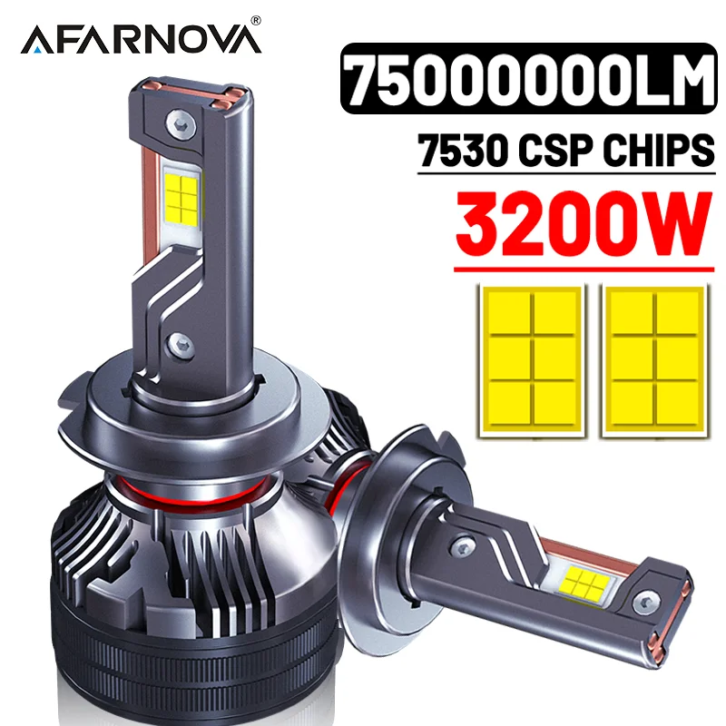 

3200W H7 H4 LED Canbus 7500000LM Car Headlight Bulbs H1 H3 H8 H9 H11 9005 9006 9012 LED Lights Auto Turbo Fog Lamp 4300K 6000K