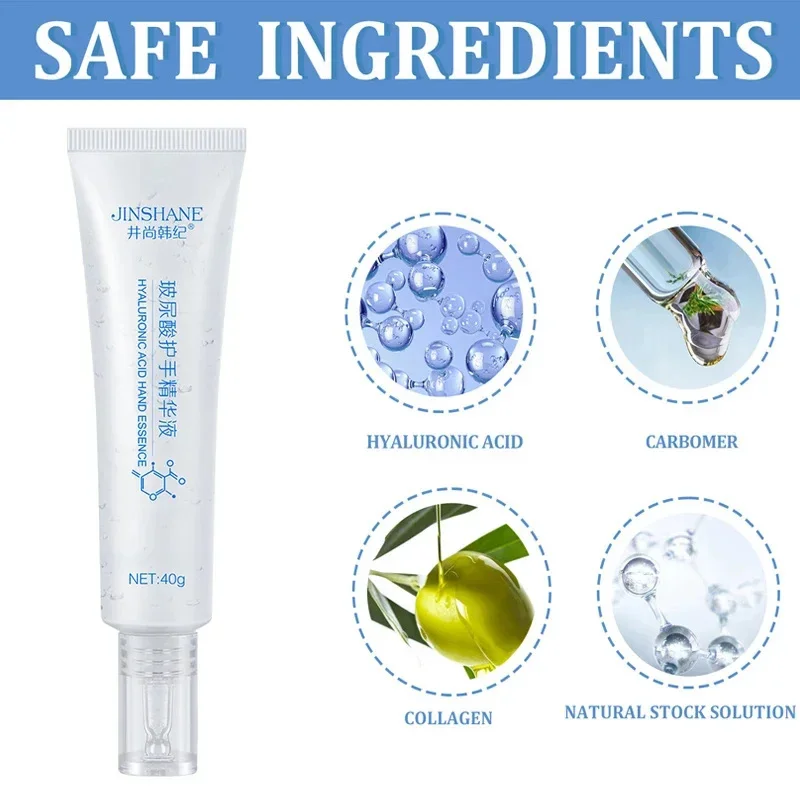 Hyaluronic Acid Wrinkle Removal Hand Cream Anti Cracking Drying Repair Serum Exfoliating Calluses Whiten Moisturizing Skin Care