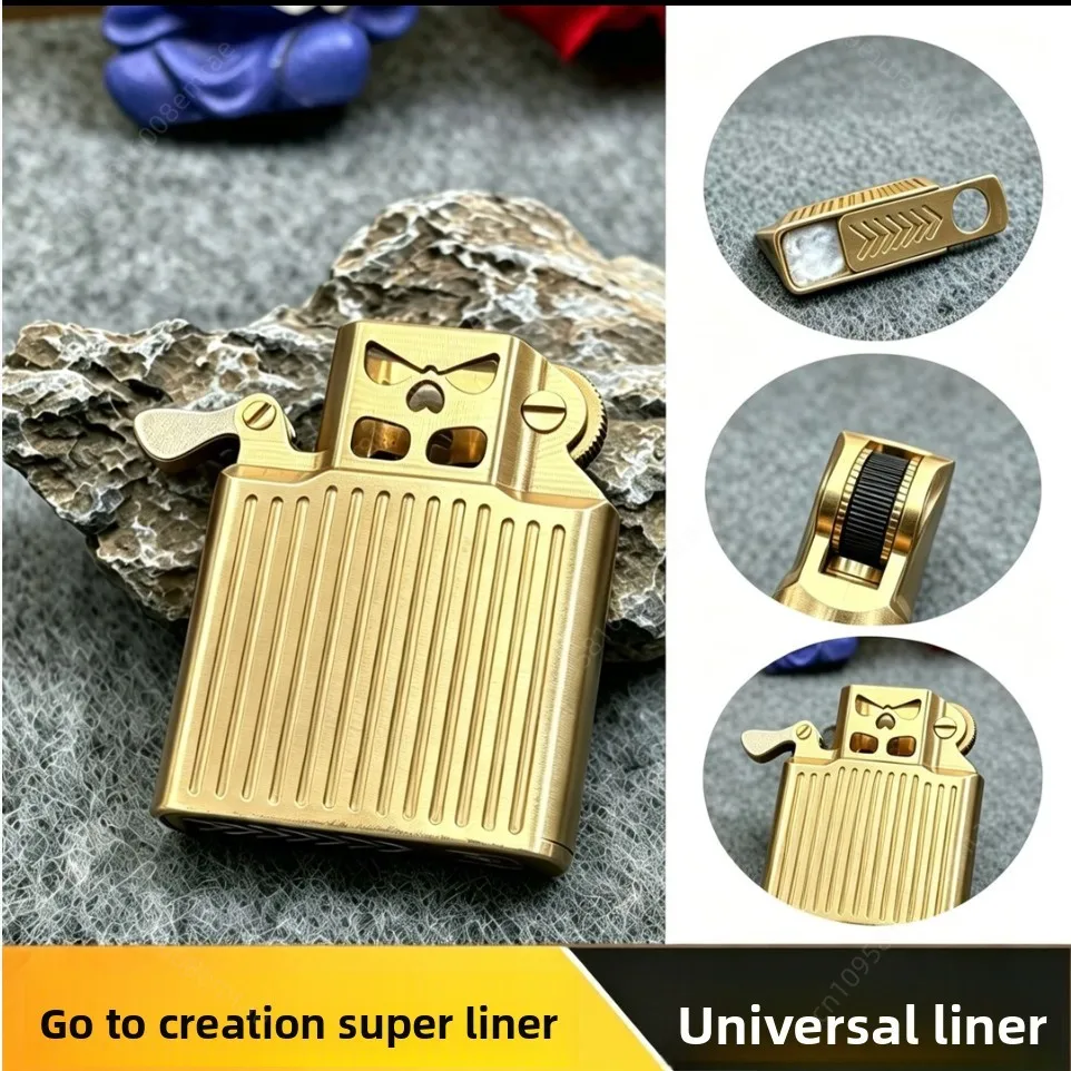 New 1937 brass CNC integrated super inner armor windproof fuel lighter, cigarette accessories, men's gift