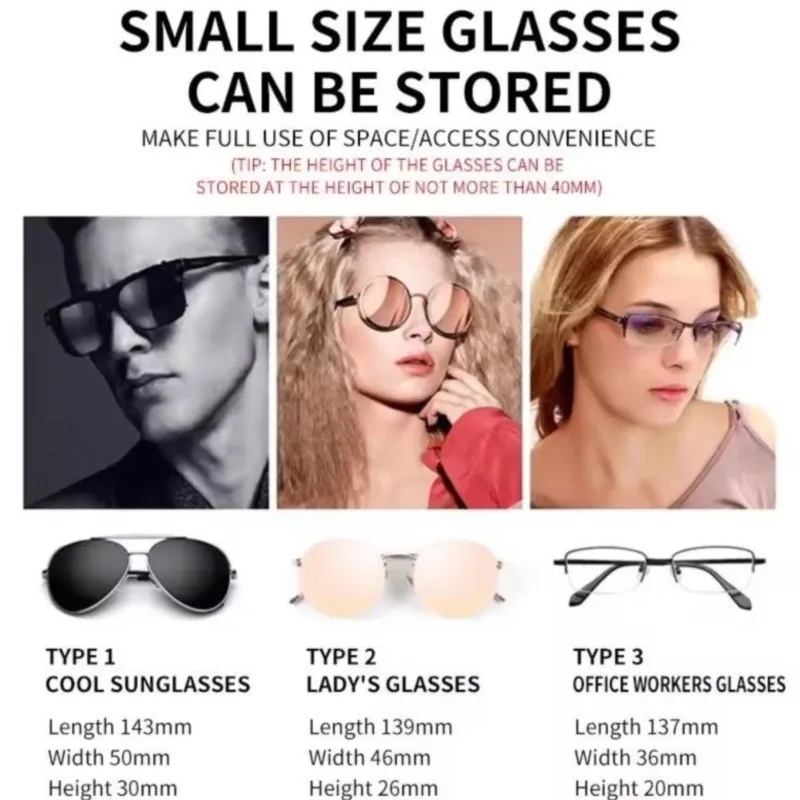 صندوق نظارات السيارة متعدد الوظائف المحمول نظارات شمسية للسيارة لـ BYD Seal U Atto3 Yuan Plus Atto2 Dophn Seagull S6 S7 Tang X Drea