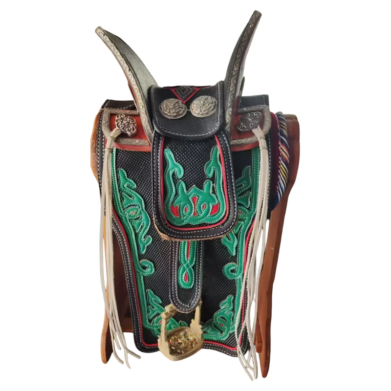 

Cowhide small saddle ornament