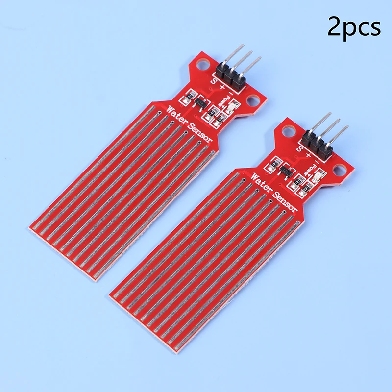 2Pcs DC 3V-5V Rain Water Level Sensor Module Detection Liquid Surface Depth Height For Arduino DIY Compatible With UNO MEGA 2560