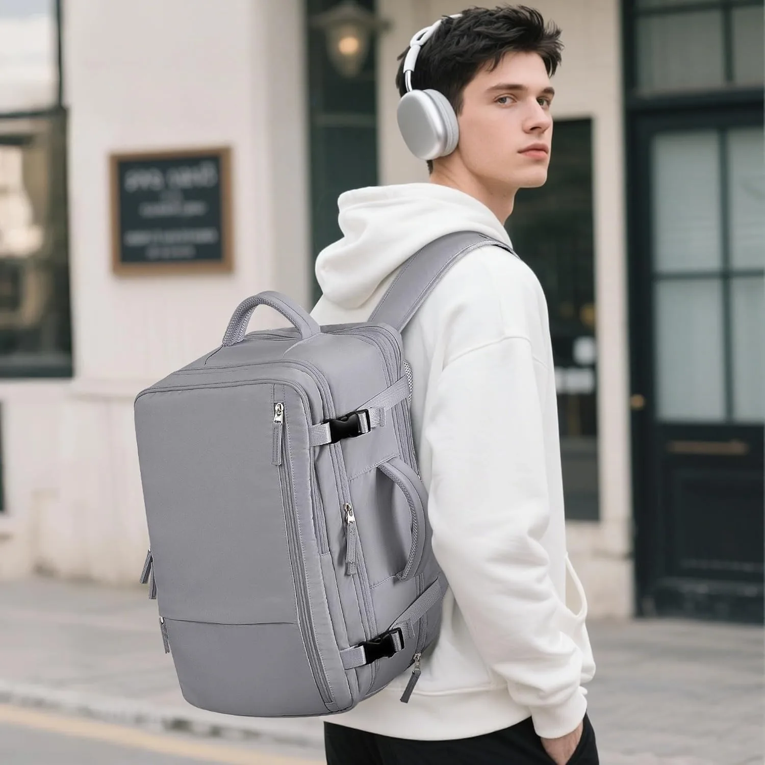 

Дорожный рюкзак, унисекс, рюкзак большой вместимости для ручной клади, сумка для личных предметов, одобренная авиакомпанией, 17-дюймовый рюкзак для ноутбука, бизнес