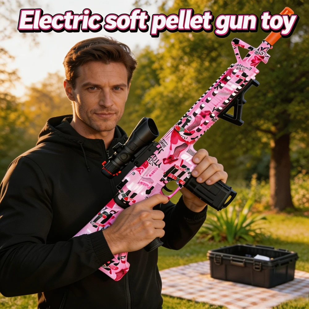 Electric M416 Soft Foam Bullet Toy Gun Various Pattern Models Interactive Outdoor Shooting Blaster Toy Birthday Present