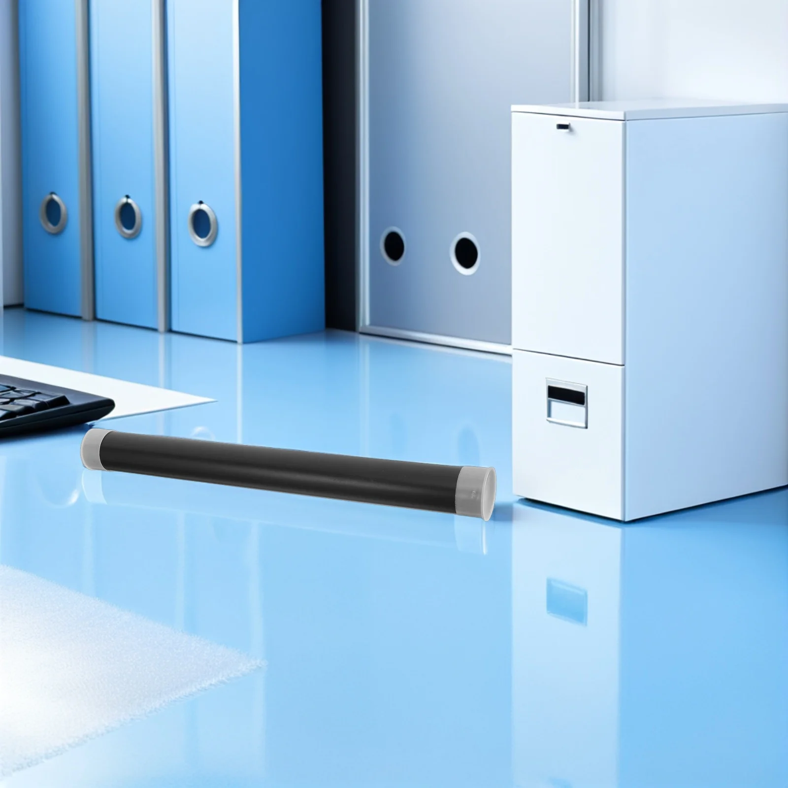 Tubos de armazenamento de plástico preto, recipientes cilíndricos para envio postal, para impressão artística, pôster, plano, artesanato, transporte de fornecimento, com 10 peças