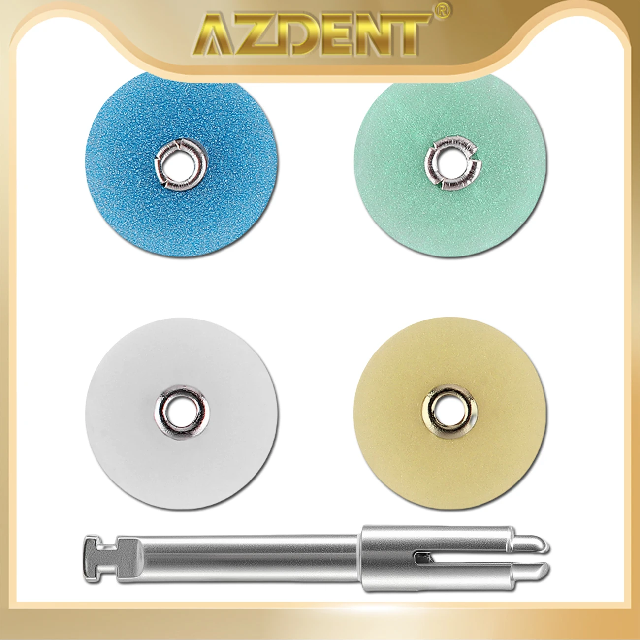 

AZDENT Dental Composite Polishing Finishing Discs Gross Reduction Polisher Contouring Mandrel Dental Consumables Stripes Lab