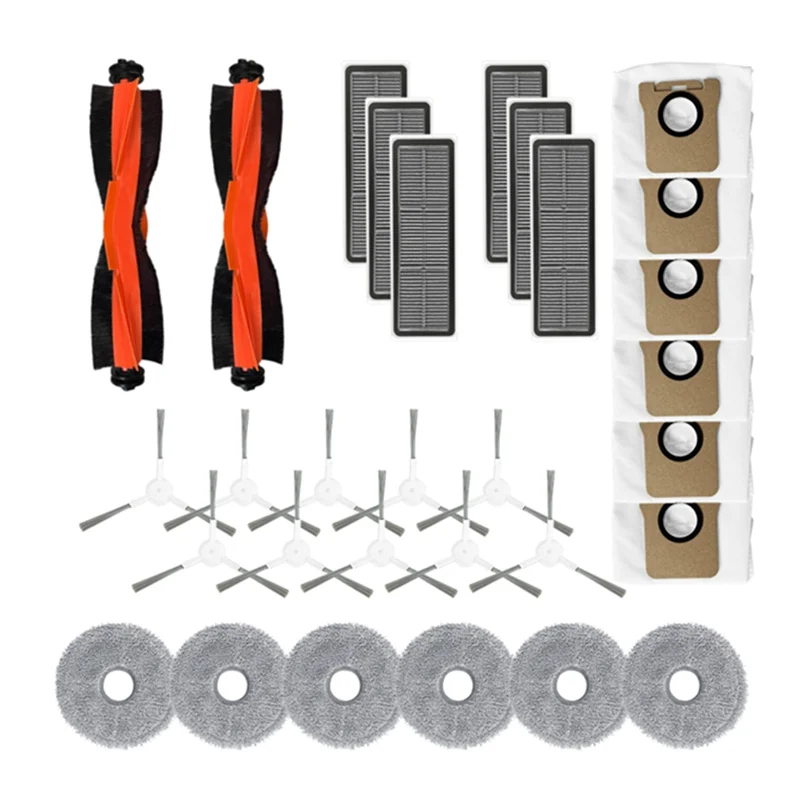 Аксессуары для робота-пылесоса Dreame W20pro Ultra, основная боковая щетка, ткань для швабры, фильтр Hepa-A58E