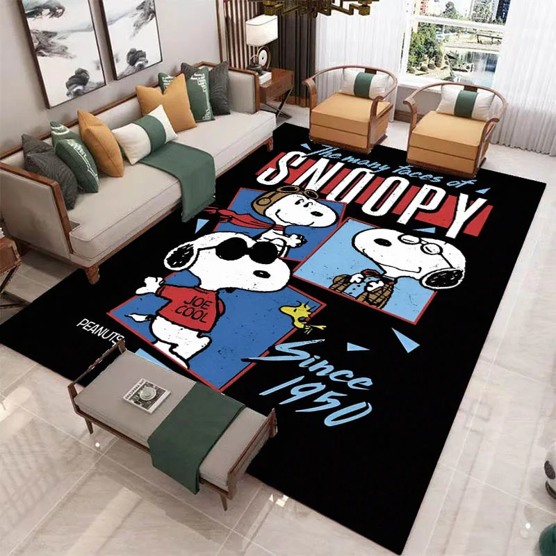 Cute Cartoon Snoopy printed carpet Non-slip carpet outdoor carpets area rug Home bedroom decor rugs for bedroom birthday gift