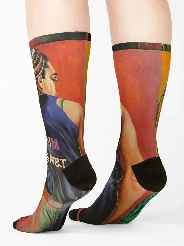 Aliyah Boston - Paint Art Socks Novelties retro designer brand Non-slip Socks Girl Men's
