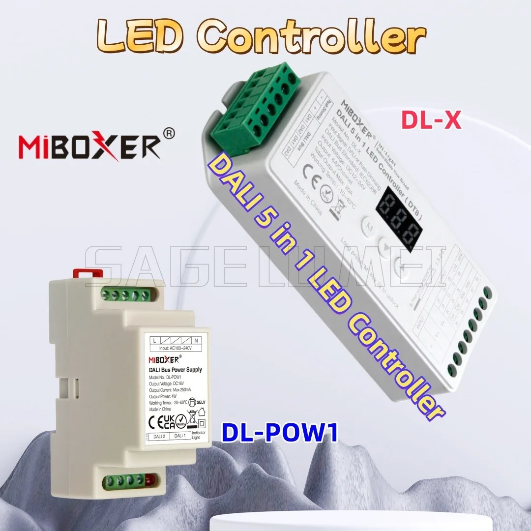 Bus Power Supply Rail for LED Lamp DL-POW1 DL-X DP1S/2S/3S Dimming Control System DALI 5 in 1 Touch Panel LED Controller Miboxer