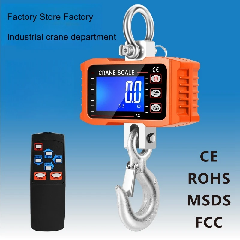 

﻿ 500kg 1000kg sub crane scale, industrial wireless electronic scale, crane scale, hook scale