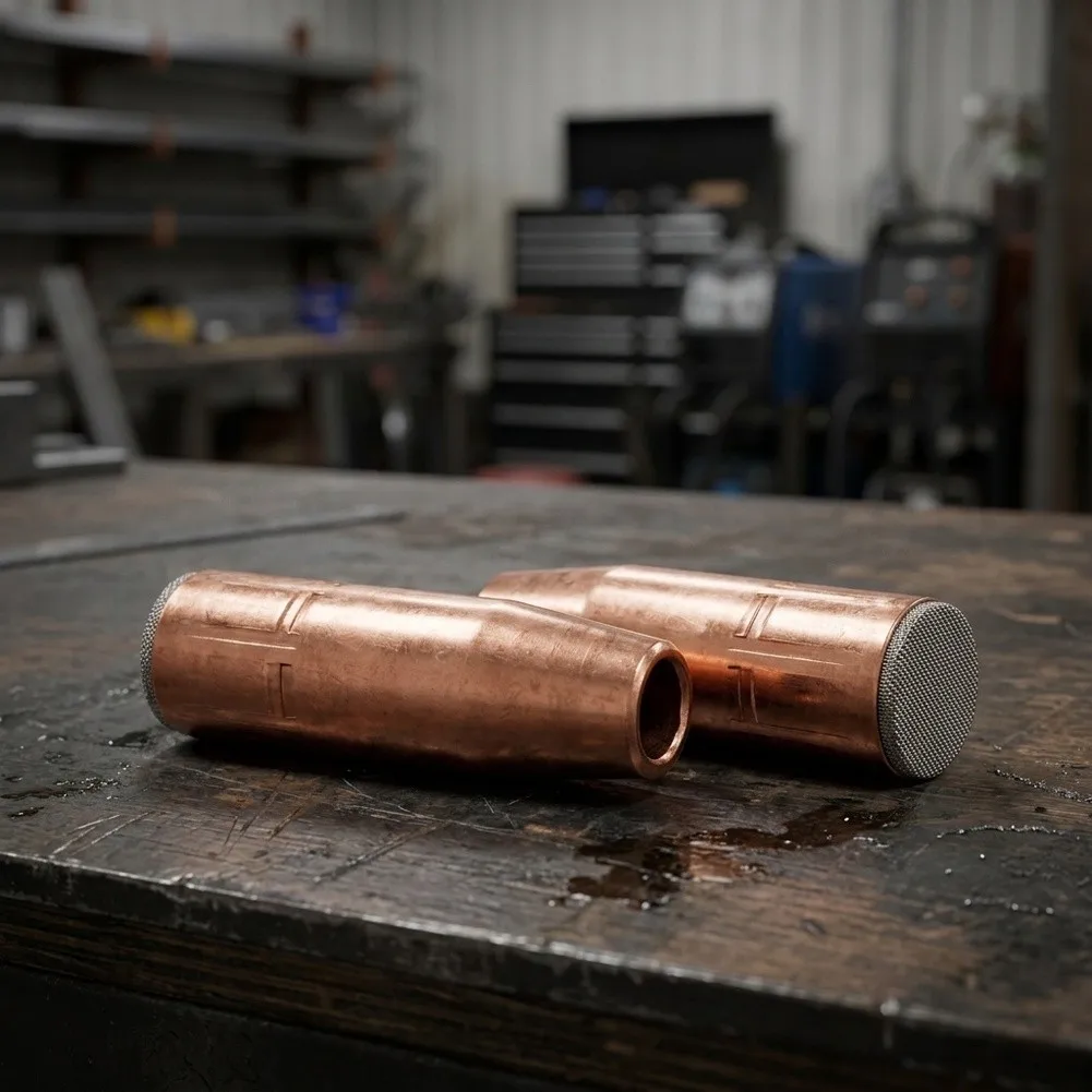 2pcs Welding Gas Nozzle Compatible for TOUGH LOCK For MIG Welding for torch Model 401450 Copper Brass Standard Size