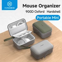 Hagibis-organizador electrónico de viaje, bolsa para ratón, Estuche de transporte portátil para ratón inalámbrico, cargador de Cable, Banco de energía, carcasa dura