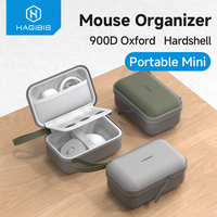 Hagibis Electronic Organizer Travel Case Bag for Mouse Portable Carry Case for Wireless Mouse Cable Charger Power Bank Hardshell