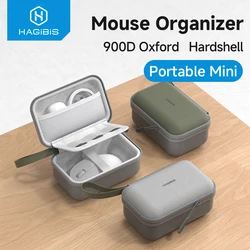 Hagibis Electronic Organizer Travel Case Bag for Mouse Portable Carry Case for Wireless Mouse Cable Charger Power Bank Hardshell