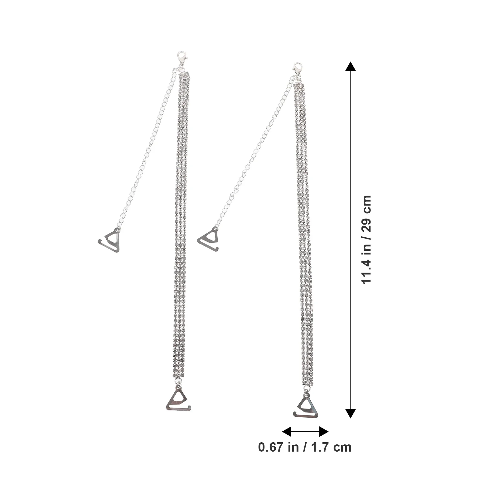 زوج واحد من أشرطة حمالات الصدر المصنوعة من حجر الراين وحزام الكتف المزخرف للنساء، بديل عصري لحفلات الزفاف على الشاطئ #6