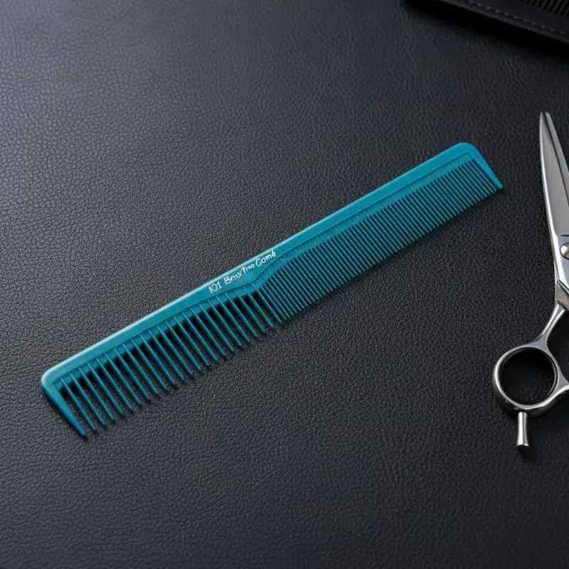 Anti-Static Flat Head Professional Hair Cutting Comb Fine Tooth Lightweight for Travel Home DIY Haircut Grooming Use