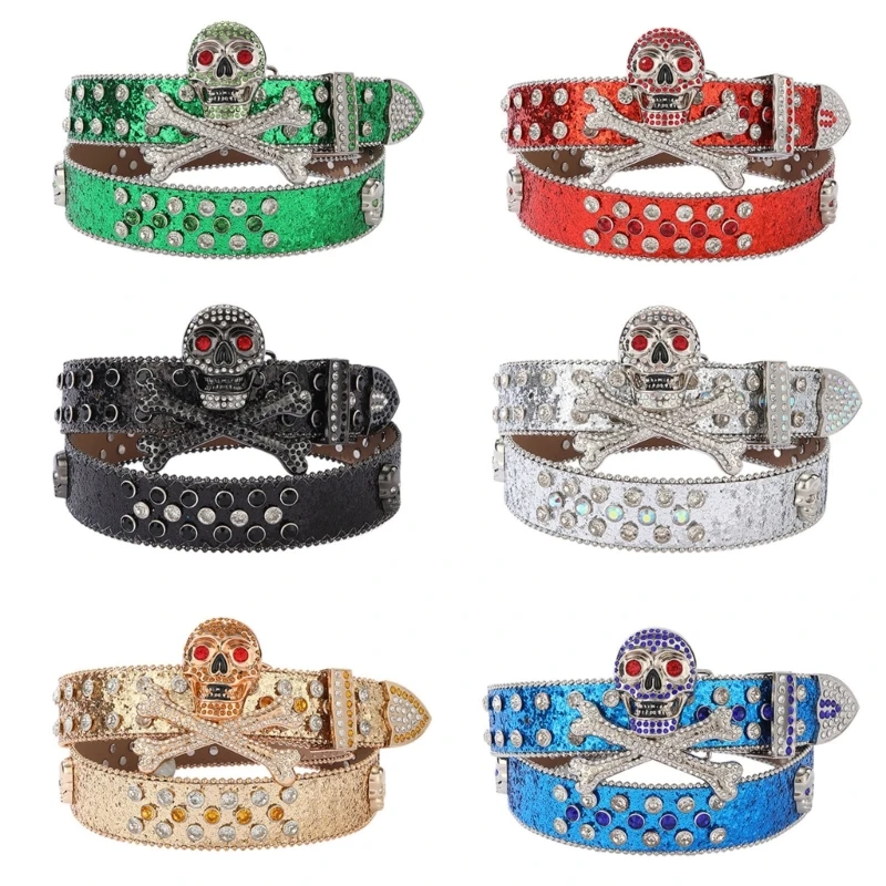 punk-skull-belt-with-decorative-studded-strap-rhinestones-clasp-pu-synthetic-leather-for-party-and-festival-styling-y08e