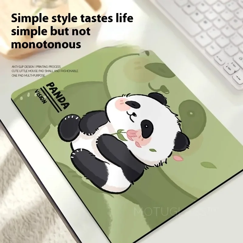 

Panda Mini Mouse Pad Simple Ins Style Cute Office Wrist Rest Soft Cushion for Laptop Notebook Computer Girl Portable Pad