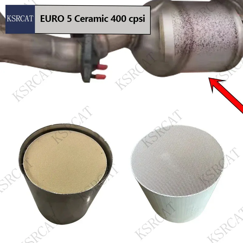 EURO 5 Ceramic Catalyst 400CPSI Automotive Exhaust Three-Way Catalytic Converter Middle Stage Universal Catalyst for VW goal G4