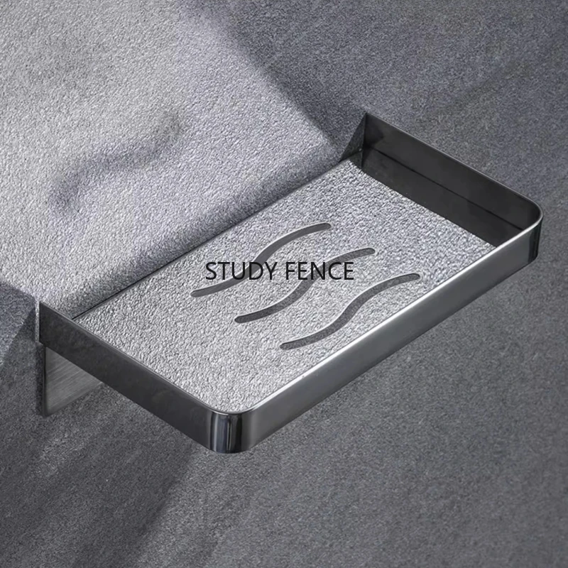 1pc Stainless Steel Short/long Tissue Holder Wall Mounted Tissue Holder Toilet Tissue/phone Storage Rack Punch Installation view 4