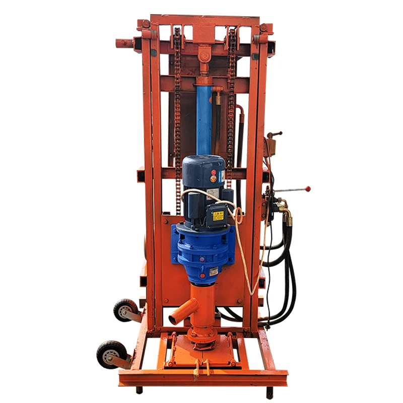 Customized 80m 100m Deep Portable Mobile Small Water Well Bore Hole Well Drilling Machine Suitable for engineering agriculture