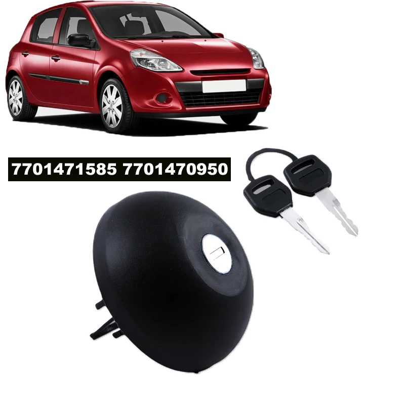 

7701471585 Lock Petrol Fuel Tank Cap With 2 Keys For Renault Clio Laguna Espace Megane Scenic Twingo 7701470950 Car Accessories