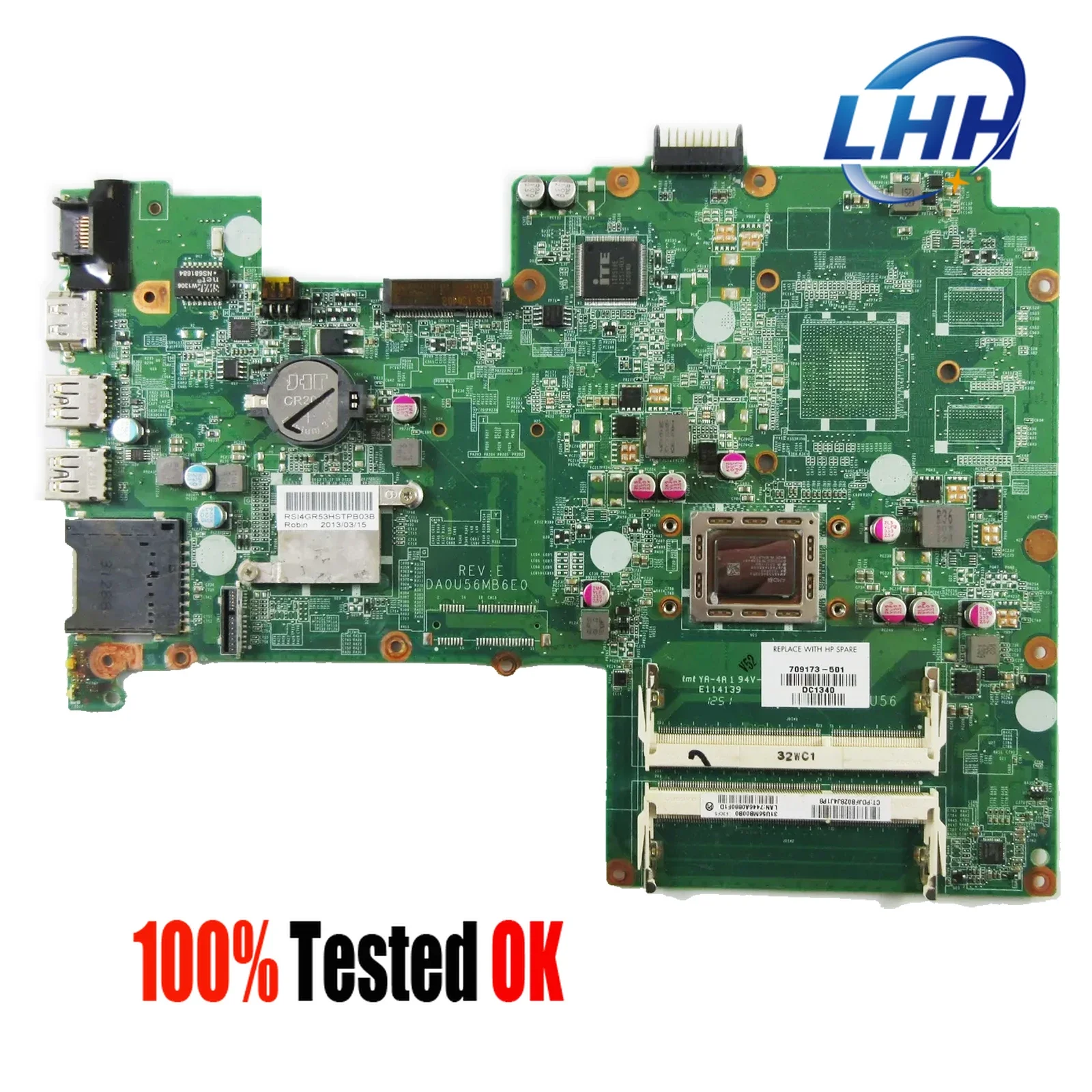 

DA0U56MB6E0 REV:e 709175 -501 Материнская плата для ноутбука HP Pavilion 15-B 15-Z UMA A8-4555M CPU DDR3