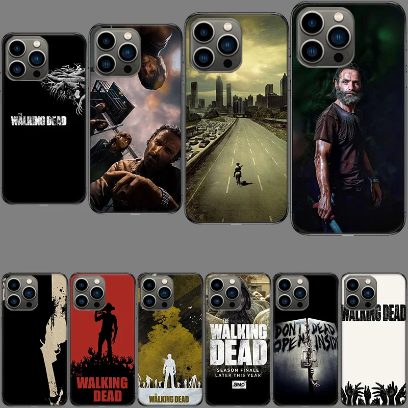 Horrible The Walking Dead Phone Case For Apple Iphone 15+ 14 Plus Fundas 16 Pro Max Capa 12 13 Mini Coque 11 Pro Cover Shell TPU