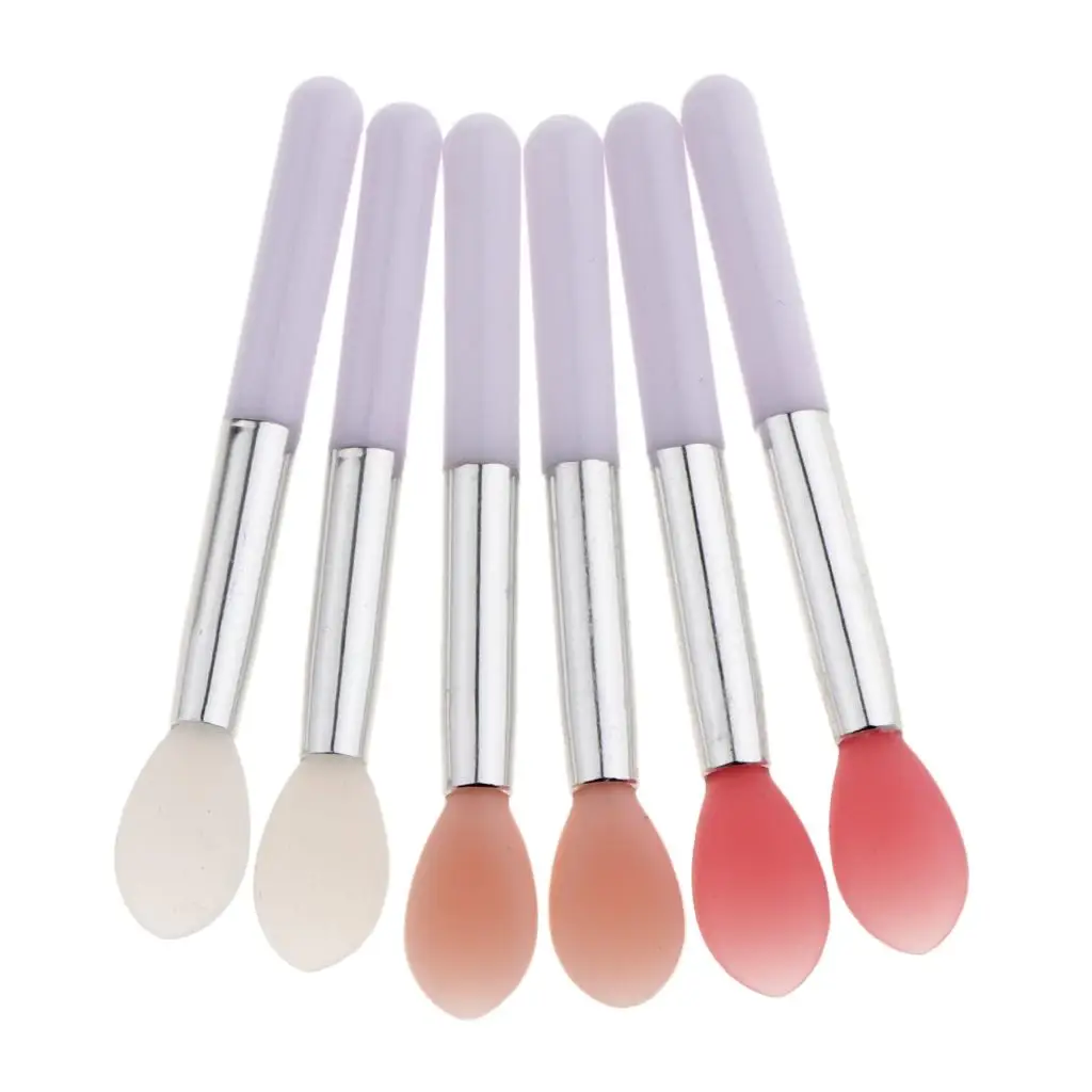 6 pinceles de maquillaje, aplicador de bálsamo labial, kit de herramientas, cosmético de belleza