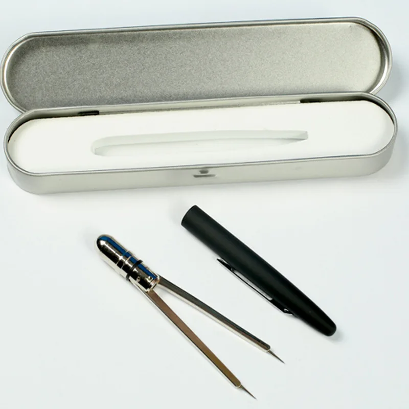 

Professional Advanced Pen Style Brass ECG EKG Calipers With Protective Cover Ruler Measure Dividers Compass With Gift Box