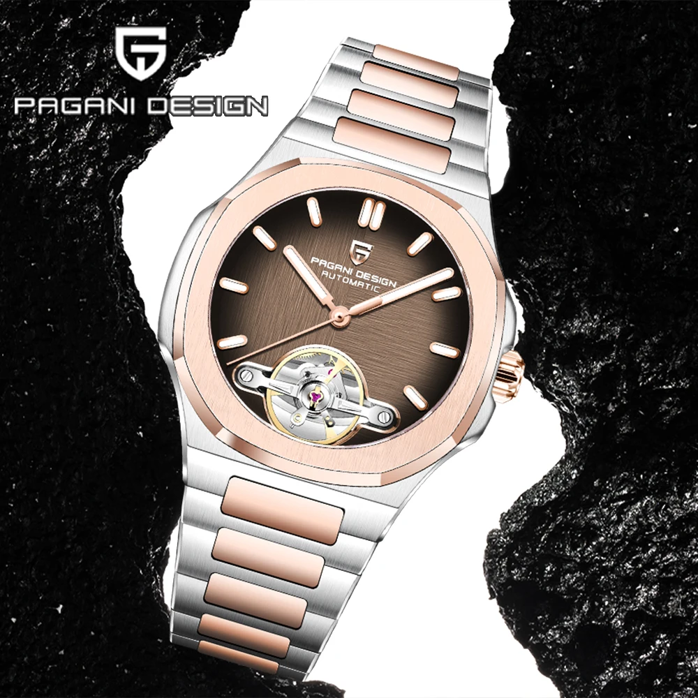 

Мужские механические часы Pagani Design Skeleton Tourbillon, люксовый бренд, автоматические часы, мужские спортивные часы с сапфировым стеклом, элегантные часы 2026