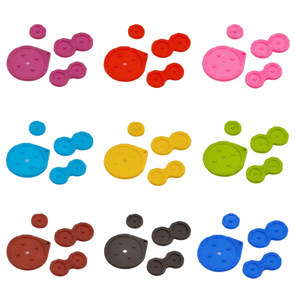 

New 17 Color Conductive Rubber Pads & Membranes for GameBoy Advance SP GBASP FunnyPlaying Original Size Silicons Buttons Pads