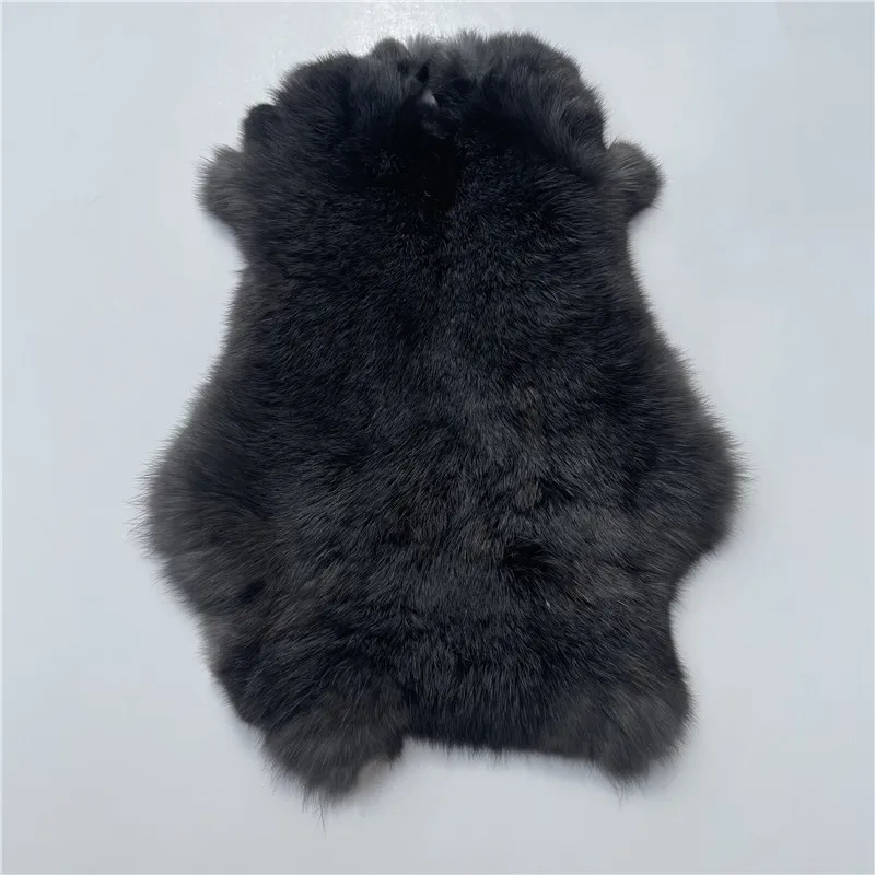 فرو الأرنب الطبيعي الجلد شعر أرنب حقيقي أرنب الجلد كله رقيق أرنب الجلد DIY بها بنفسك ديكور المنزل الملابس والاكسسوارات جودة عالية