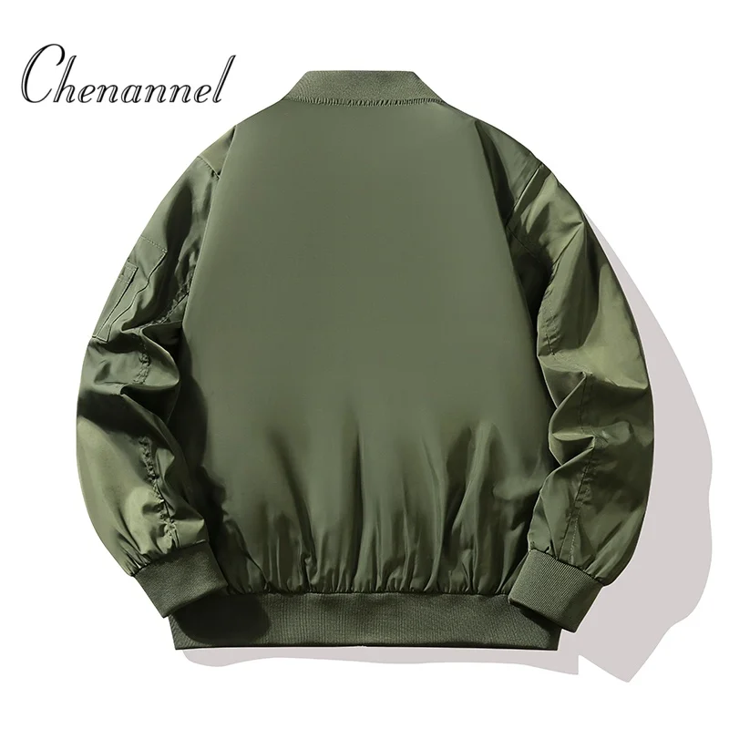 

Осенне-зимняя куртка пилота ВВС, мужская бейсбольная стильная свободная повседневная верхняя одежда, удобное дышащее пальто обычной длины