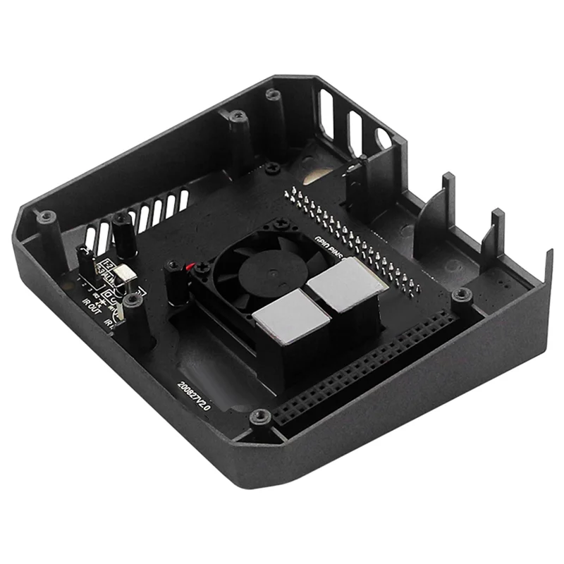 

ABFM-For Raspberry Pi 4 Argon M.2 Aluminum Case SATA SSD To USB 3.0 Adapter Built-In Cooling Fan SSD Card