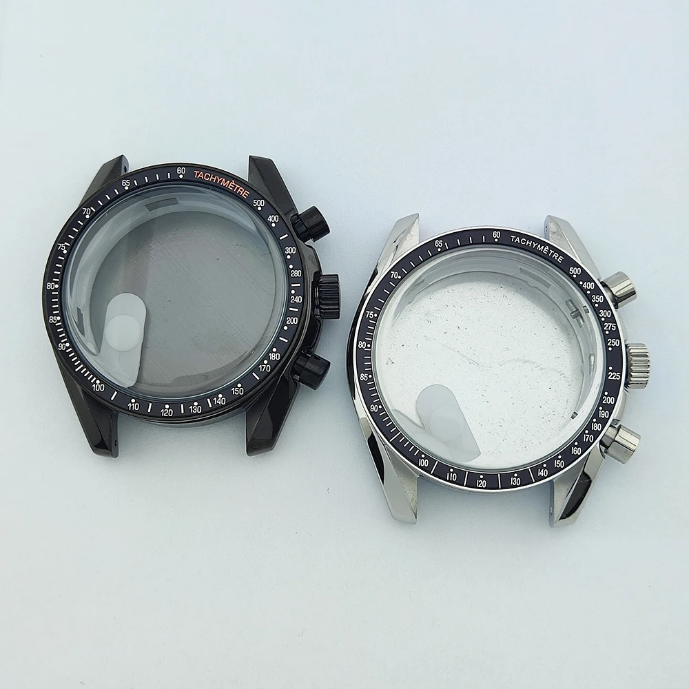 

Корпус часов 40 мм, корпус vk63, корпус из нержавеющей стали, кварцевый хронограф, подходит для деталей часов с механизмом Vk63