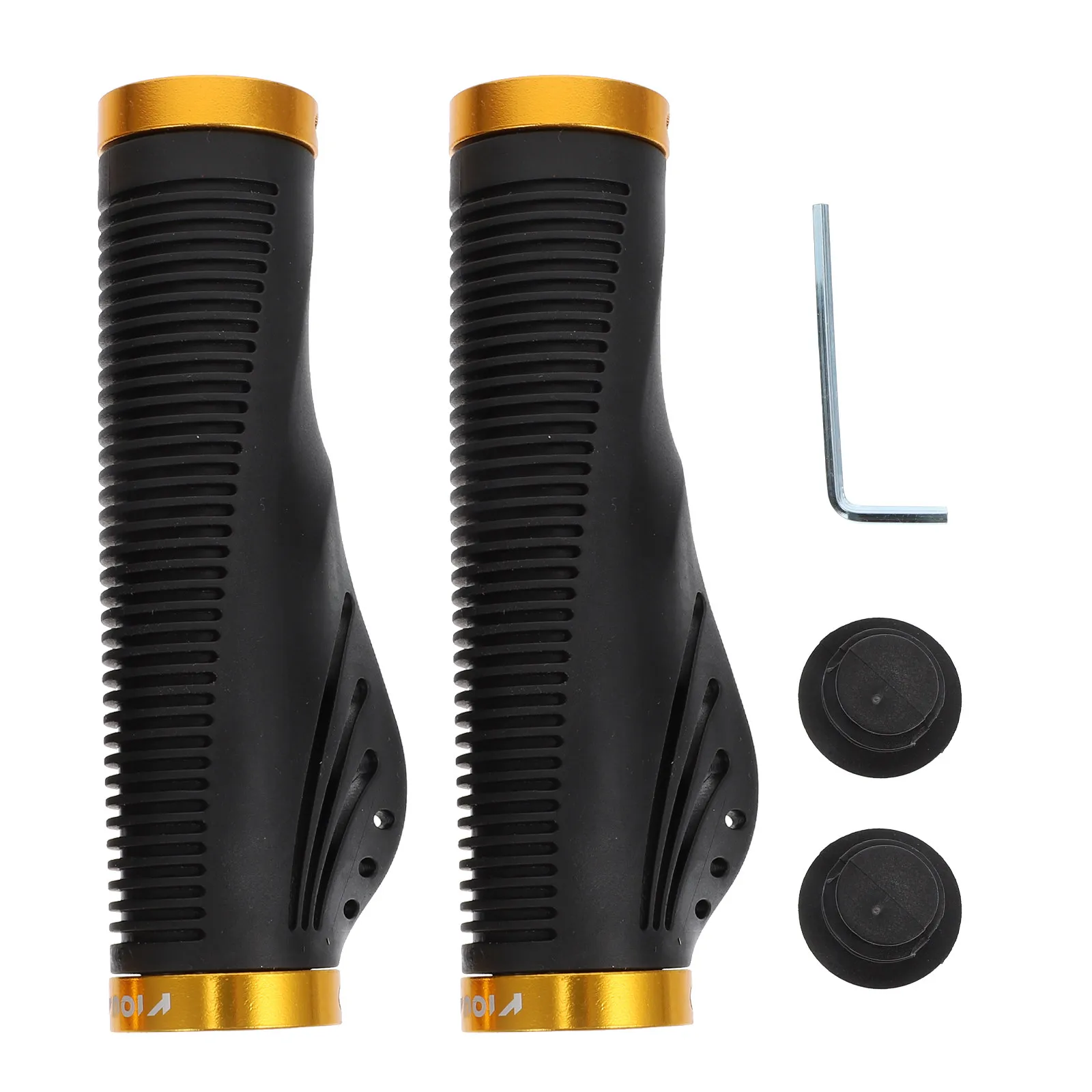 

1Pair High Grip Handlebar Covers Skid-Proof Vibration Dampening Ergonomic Hollow Texture Lightweight Portable Bike Handlebar
