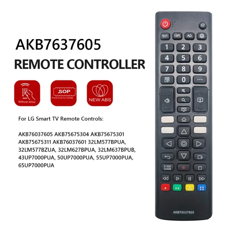 573A AKB7637605 for LG Smart TV AKB75675304 AKB75675301 TV Remote Control Replace fit AKB75675311 AKB76037601 AKB76037605