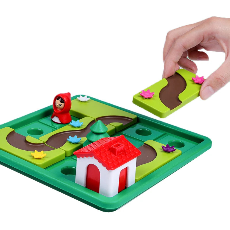 Little Red Riding Hood Smart Hide&Seek Board Games With Solution Skill-Building Puzzle Logic Game Training Toy for Children