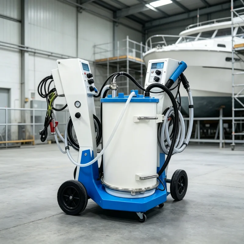 Plastic Spray Gun Rotary Cup Powder Sprayer Powder Bucket Equipped With Control Panel Pump And Spray Gun