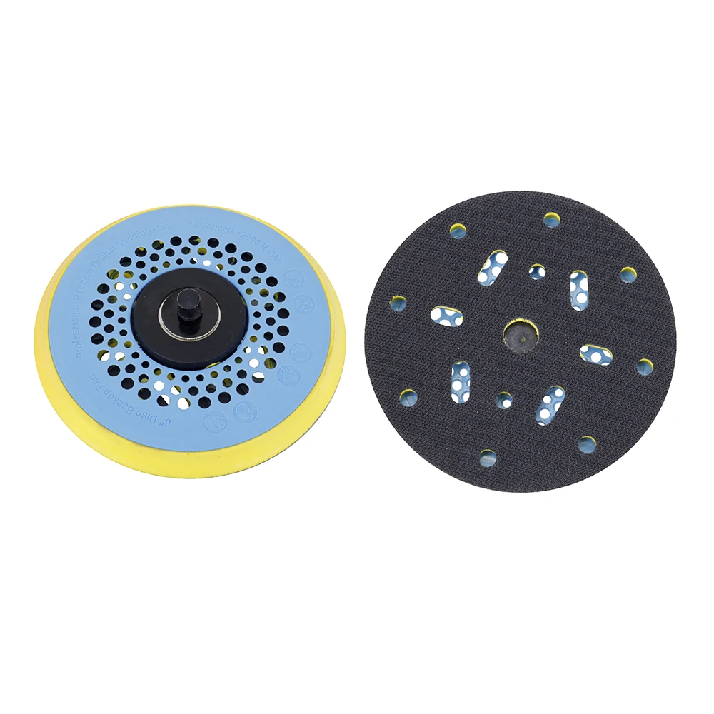 6 Inch Porous Abrasive Pad Round Strong Dust-collecting Air Pneumatic Random Orbital Sander Disc with Long Hook Loop
